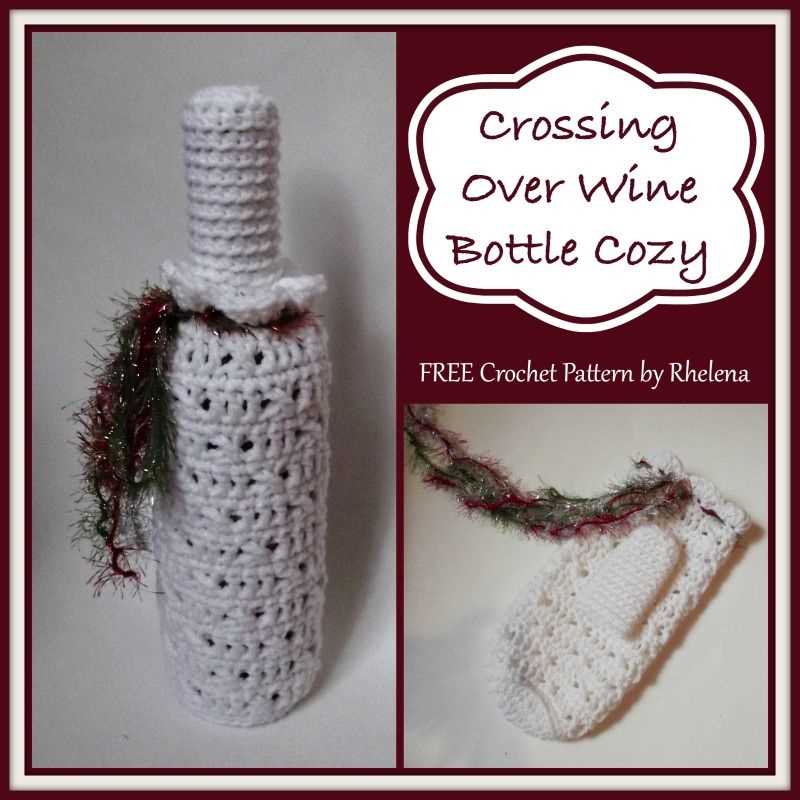 Free knitted wine bottle cozy pattern