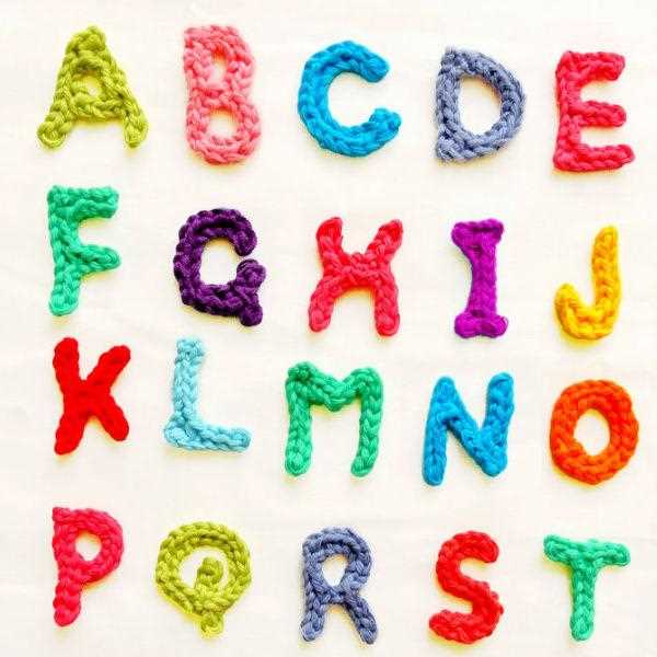 Free knitting pattern for alphabet letters