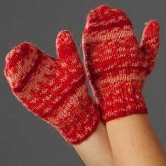 Free knitting pattern for childrens mittens