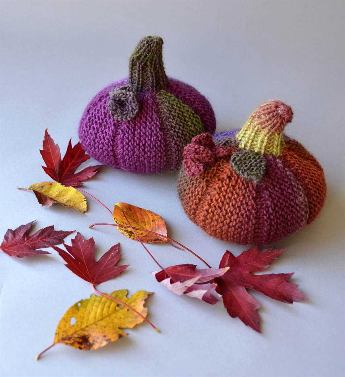 Free knitting pattern for pumpkins