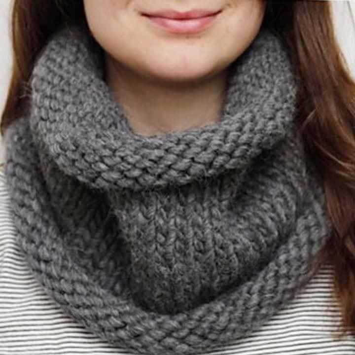 Free knitting pattern for snood