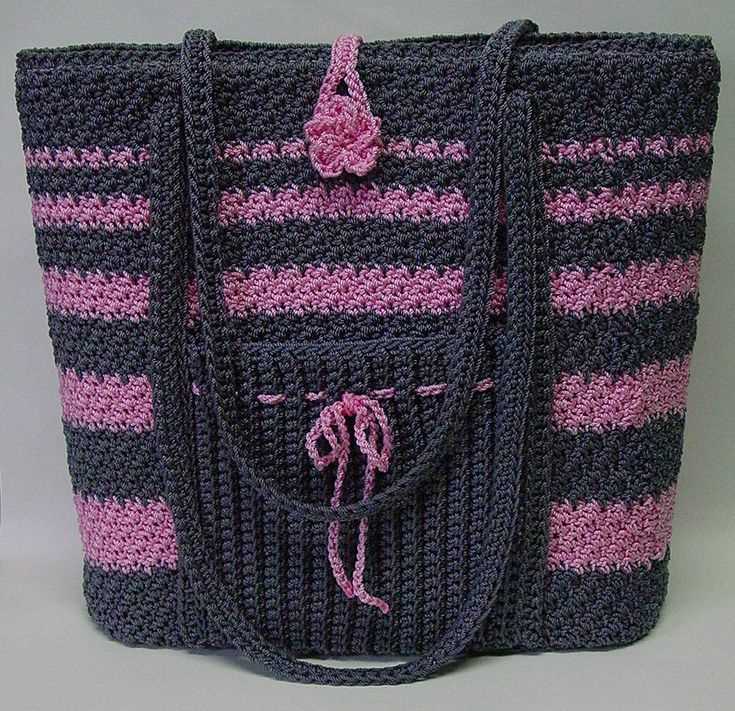 Free knitting patterns bags totes purses