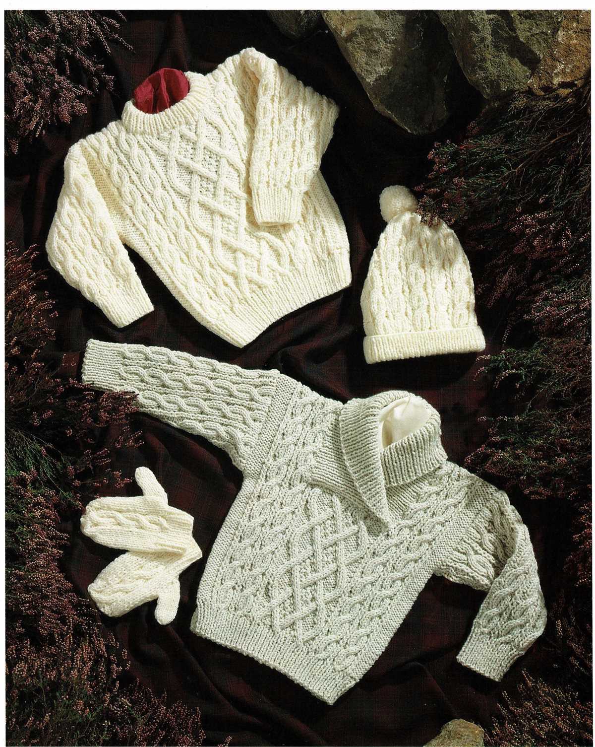 Free knitting patterns for childrens aran sweaters