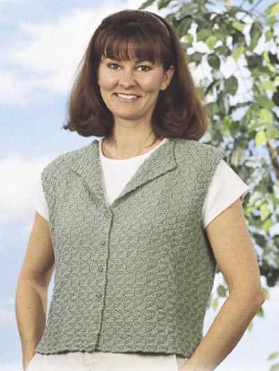 Free knitting patterns vests ladies