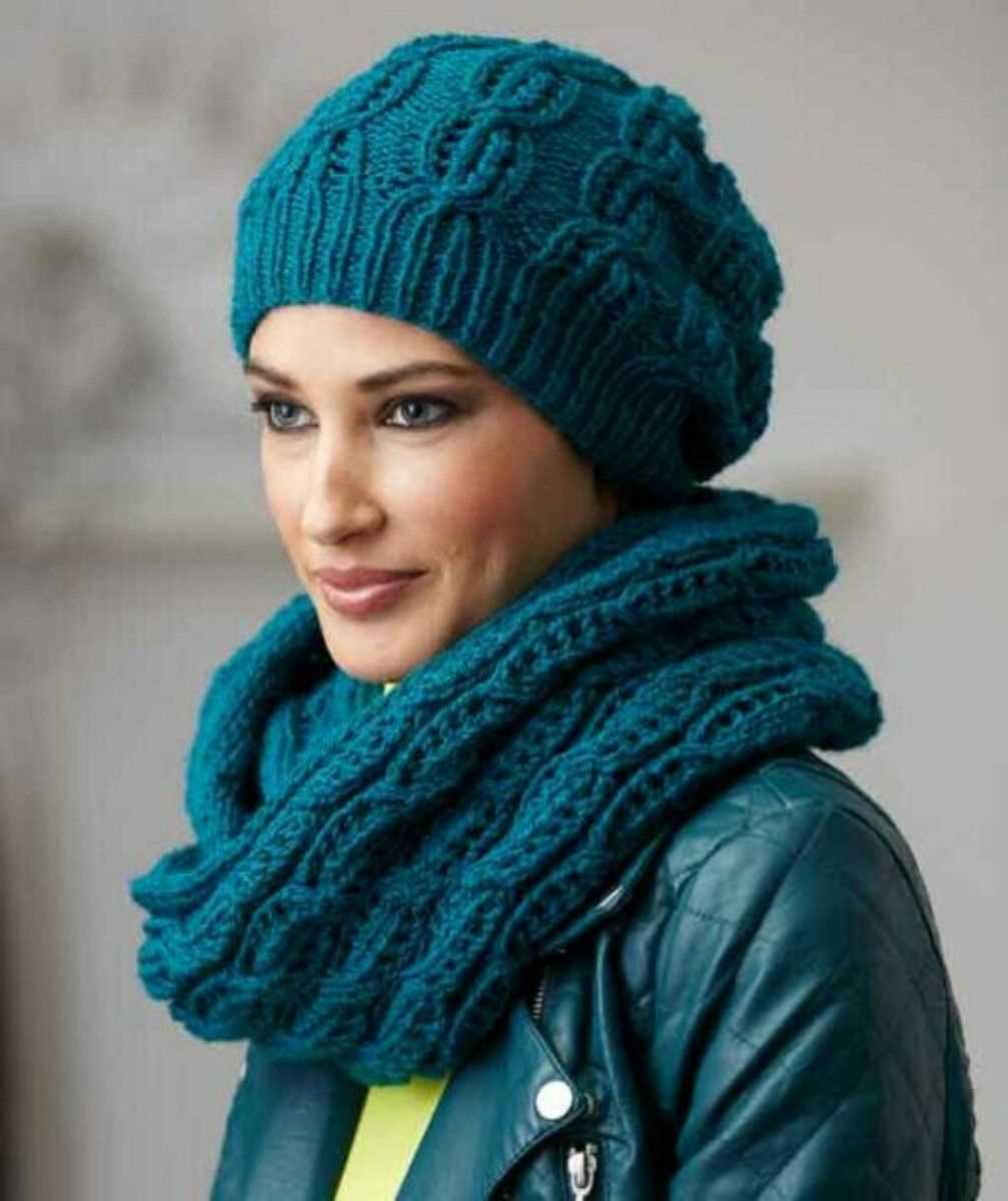 Free ladies hat and scarf knitting patterns