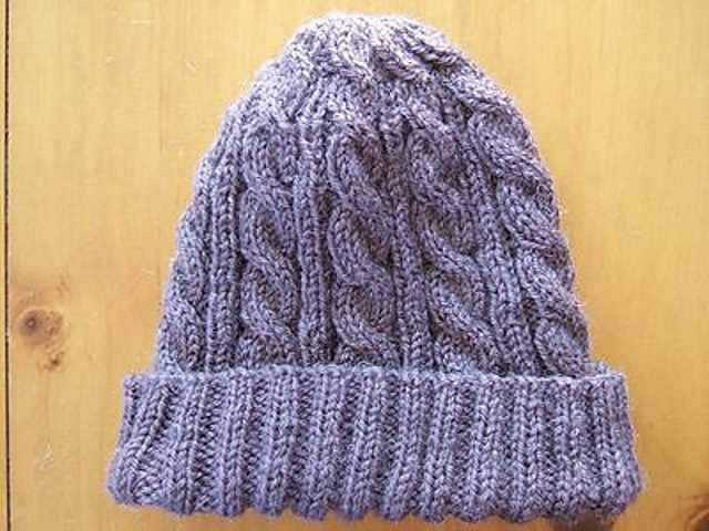 Free mens beanie knitting pattern straight needles