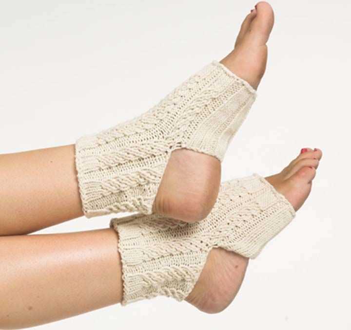 Yoga sock knitting pattern