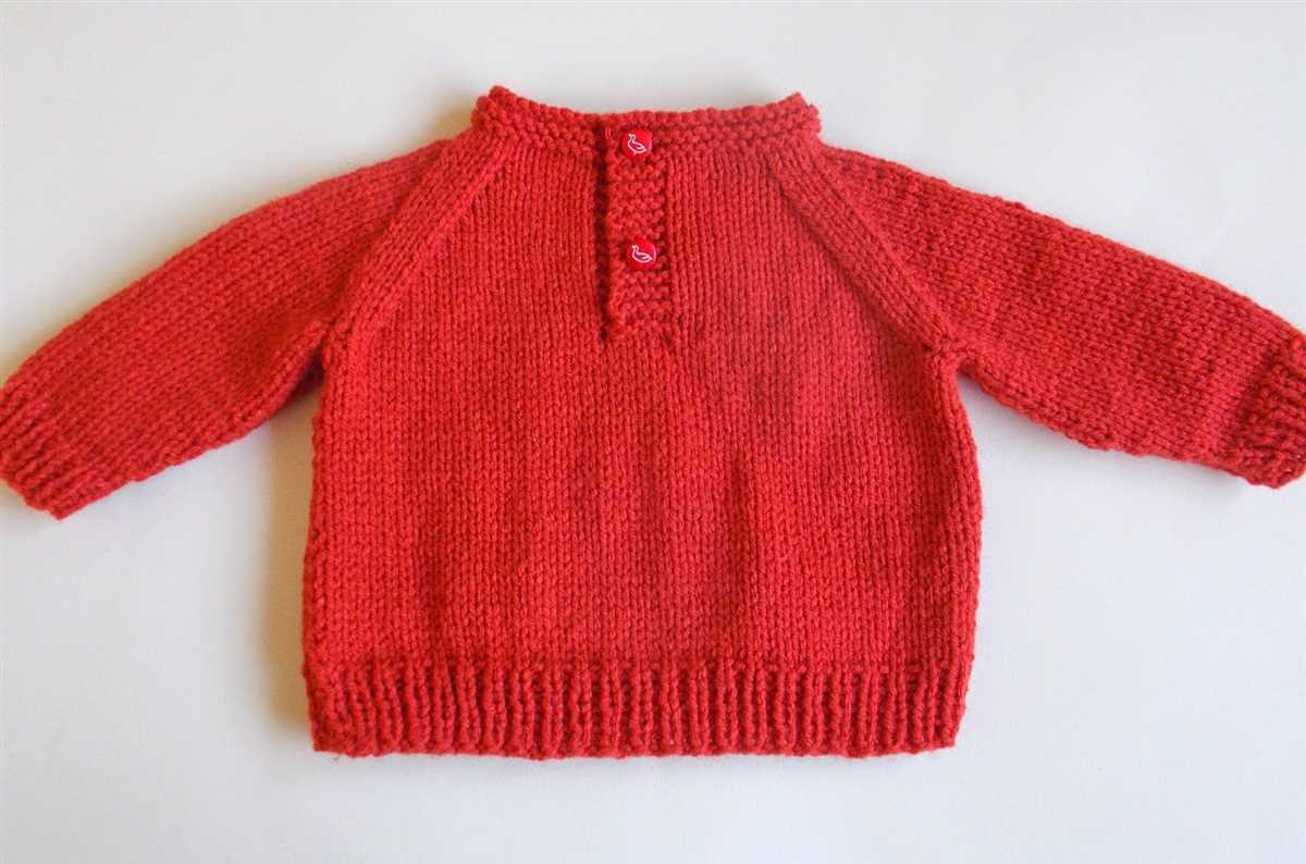 Baby sweater pattern knitting