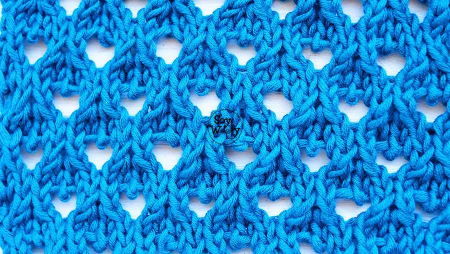 Garter stitch lace knitting patterns