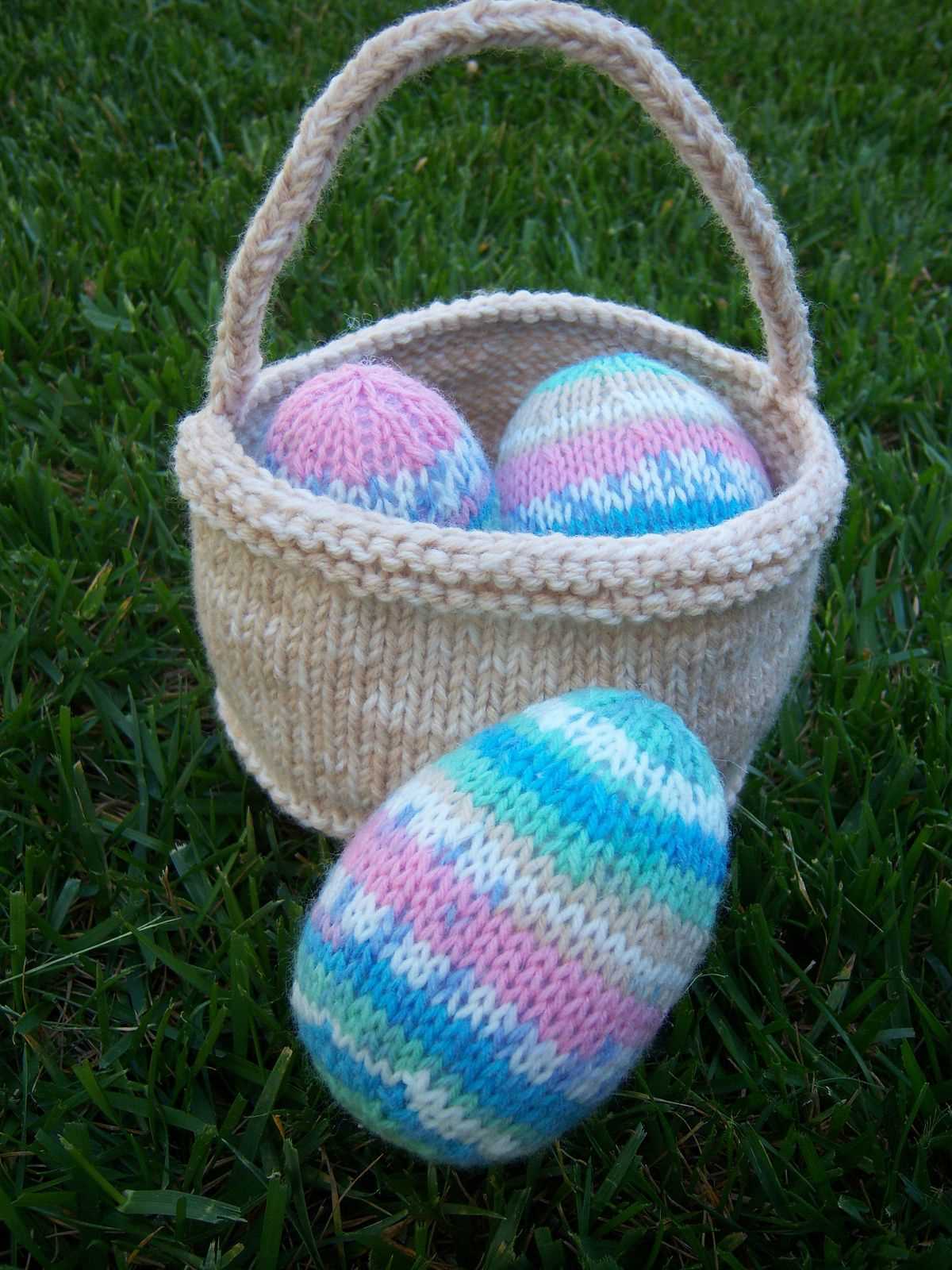 Knitting pattern for easter basket