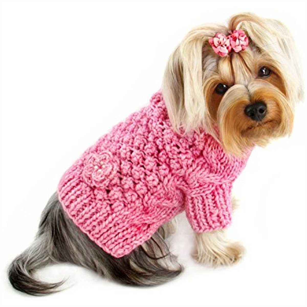 Small dog knitted sweater pattern