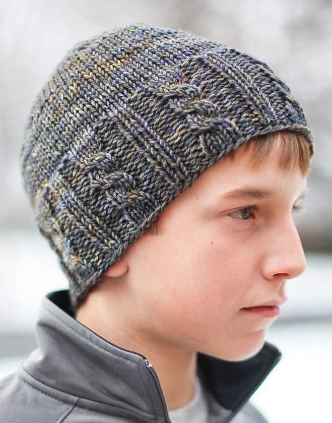 Free pattern for men's knitted hat