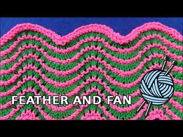 Feather and fan knitting pattern instructions