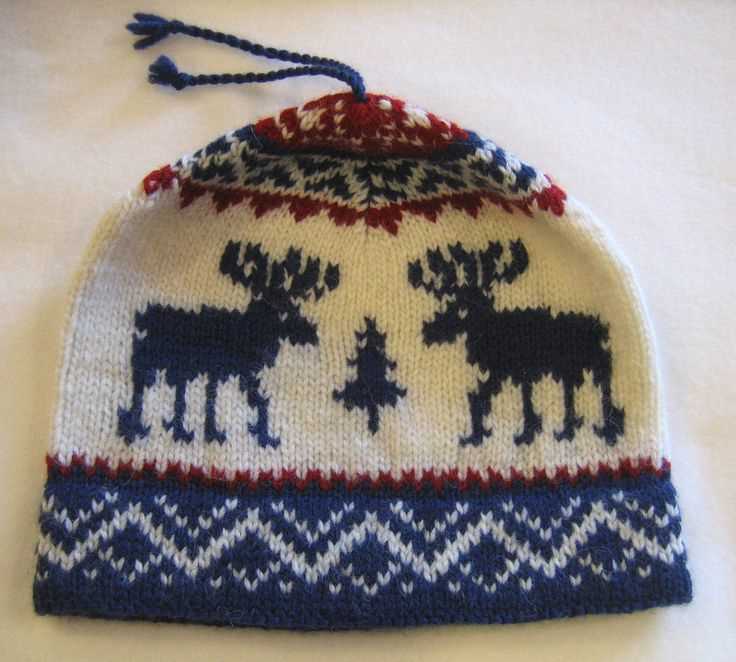 Norwegian star hat knitting pattern