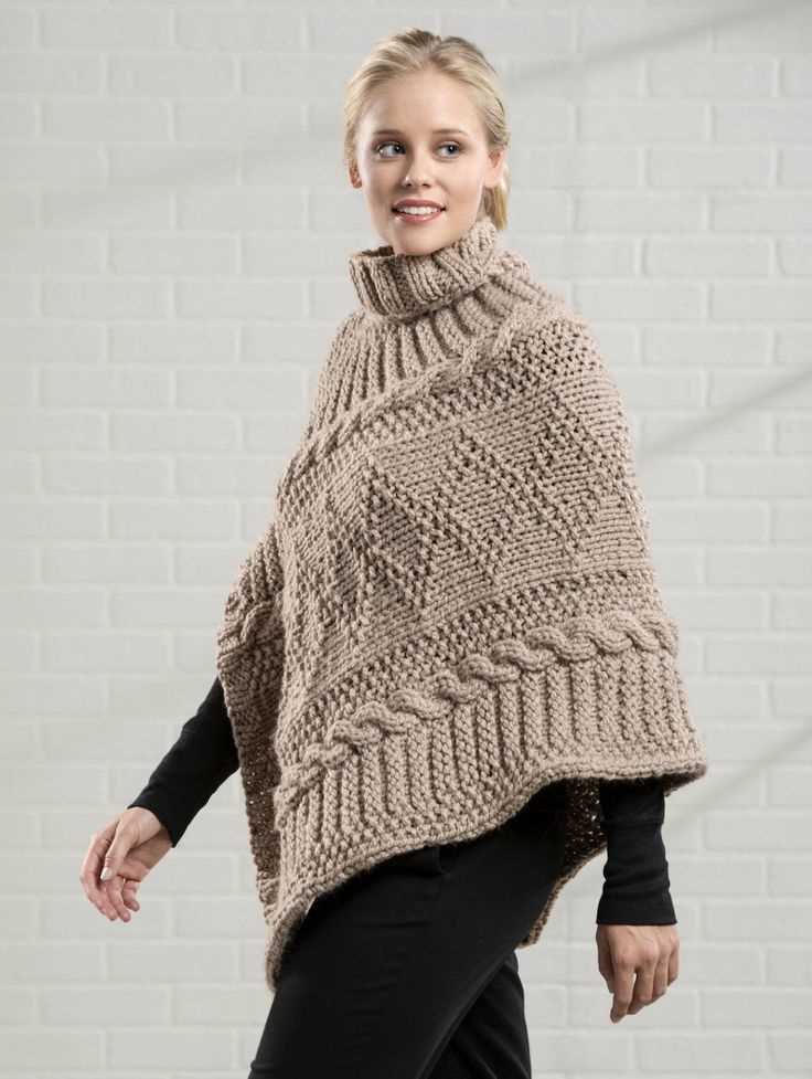 Free plus size poncho knitting patterns