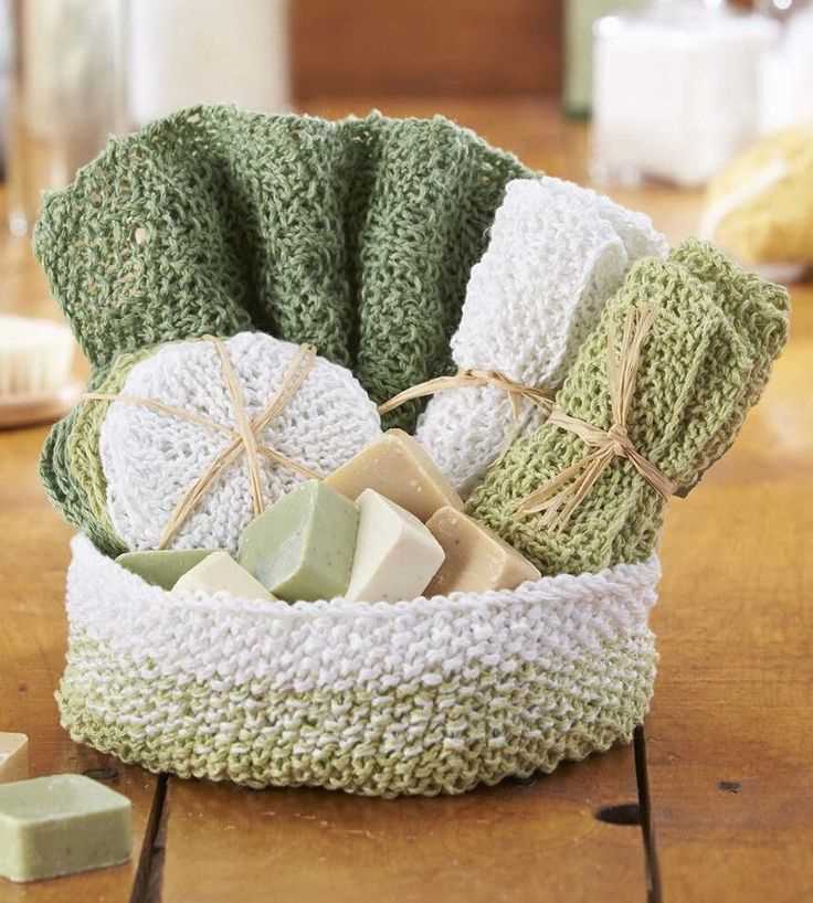 Bath mitt knitting pattern