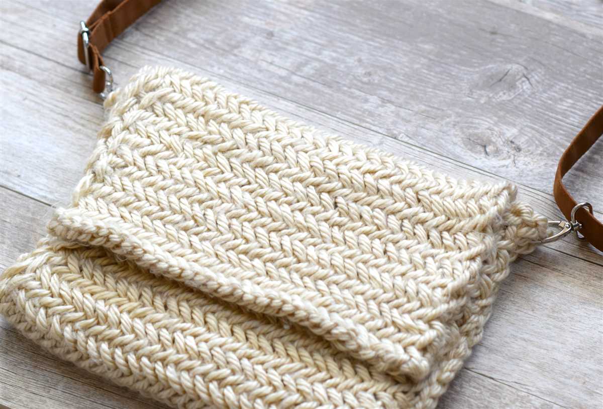 Shoulder bag knitting pattern