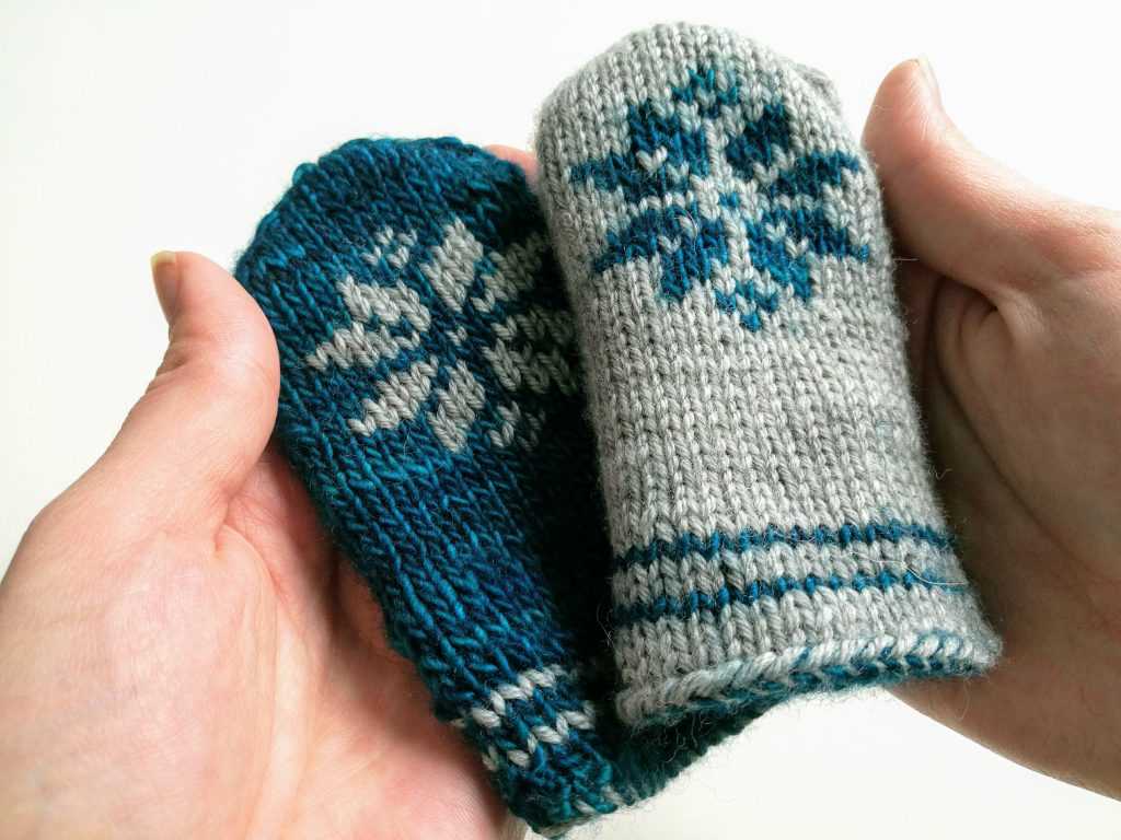 Knit flat mitten pattern