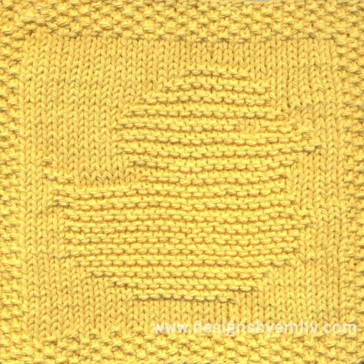 Knitted dishcloth pattern pdf