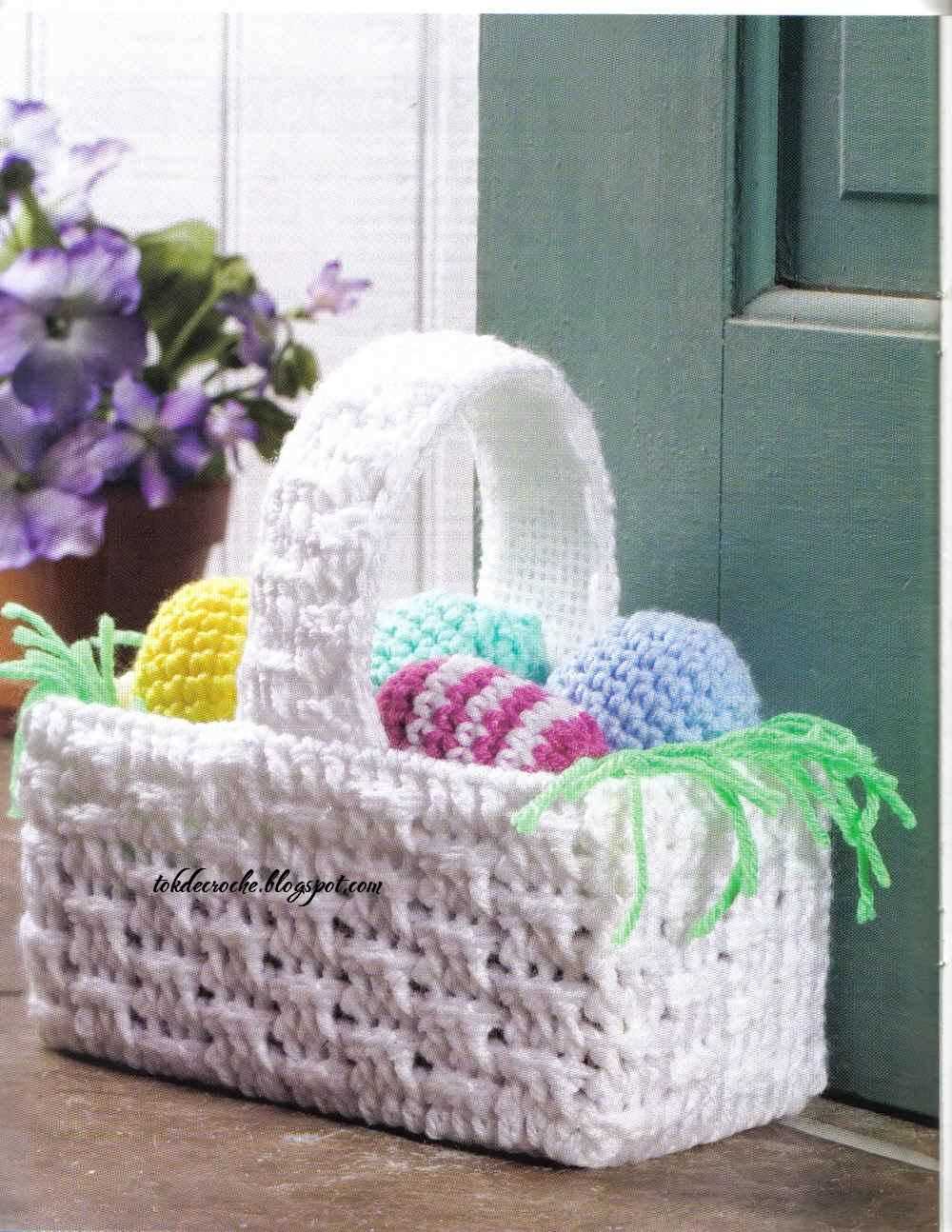 Easter basket knitting pattern