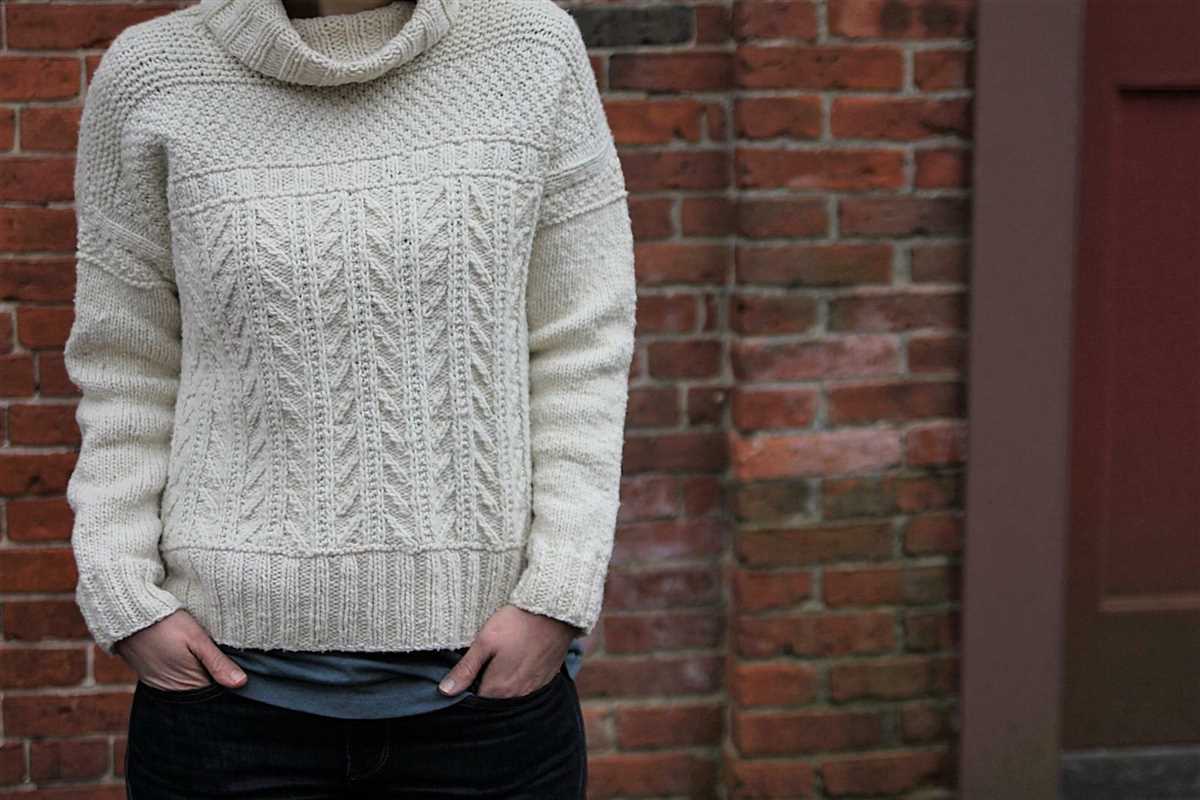 Knit cotton sweater pattern