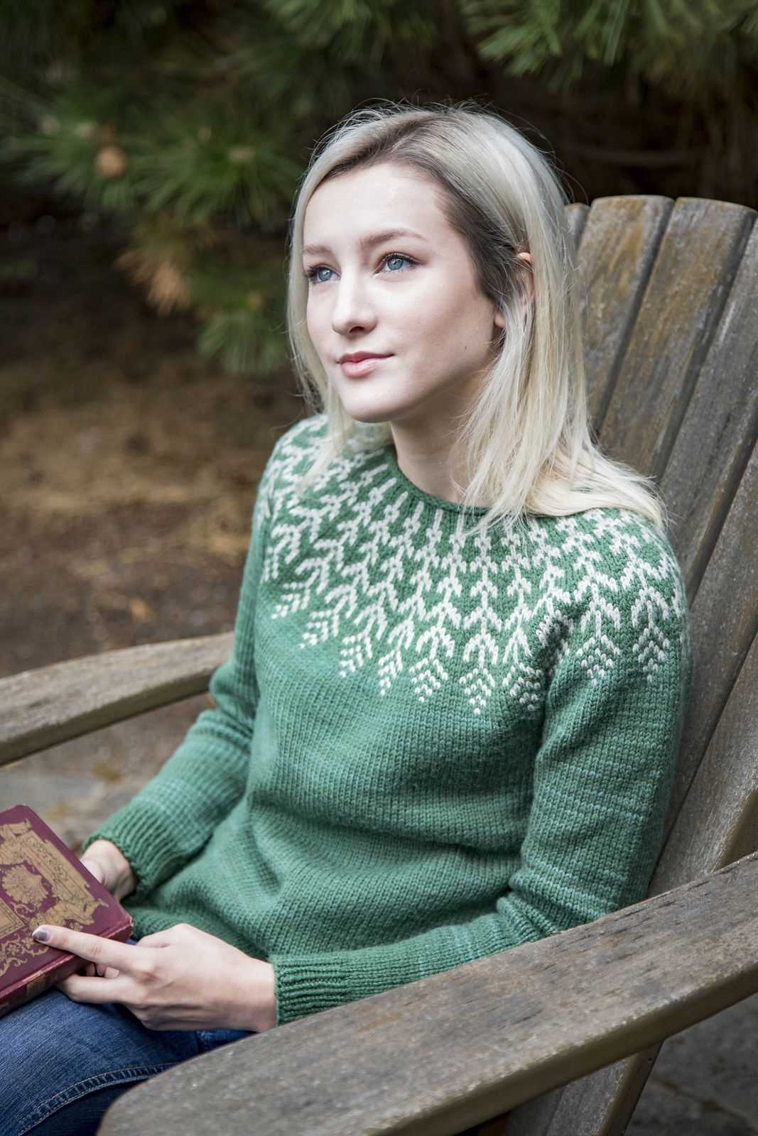 Fern and feather knitting pattern