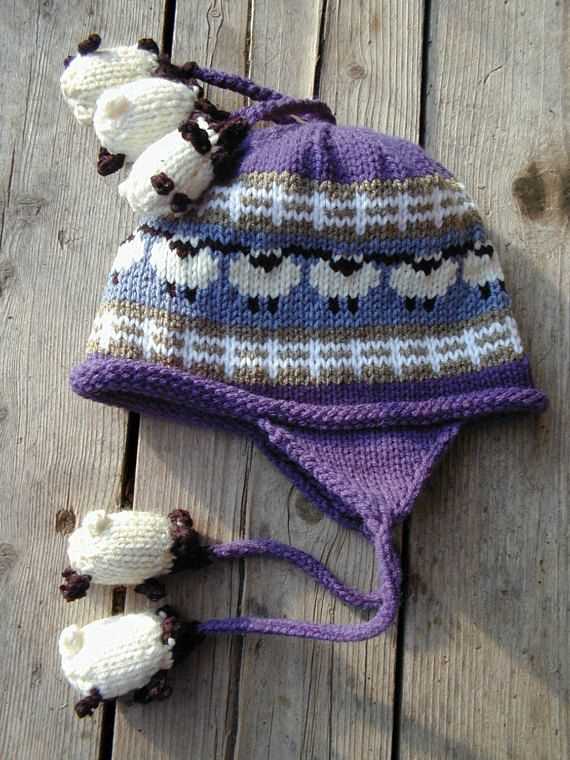 Sheep hat knitting pattern free