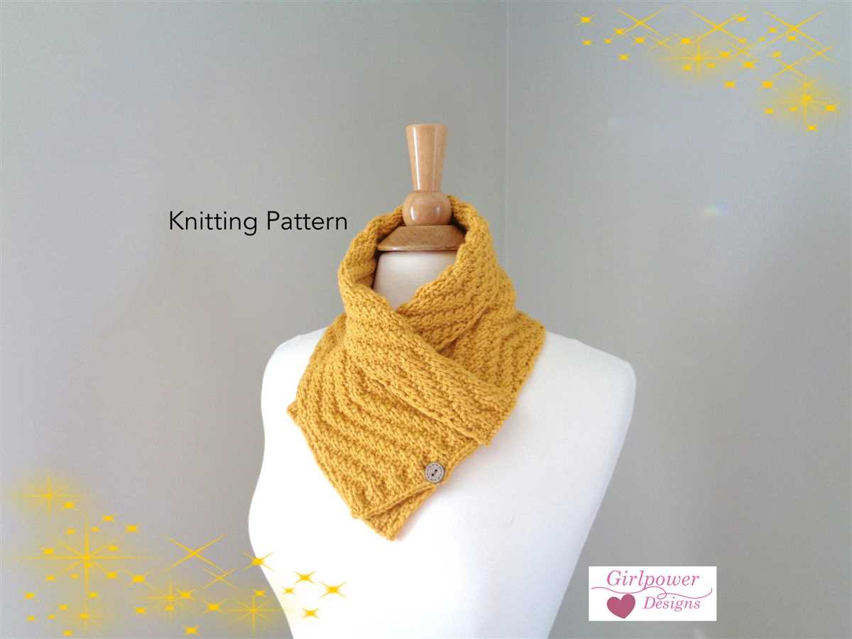 Easy cowl neck scarf knitting pattern