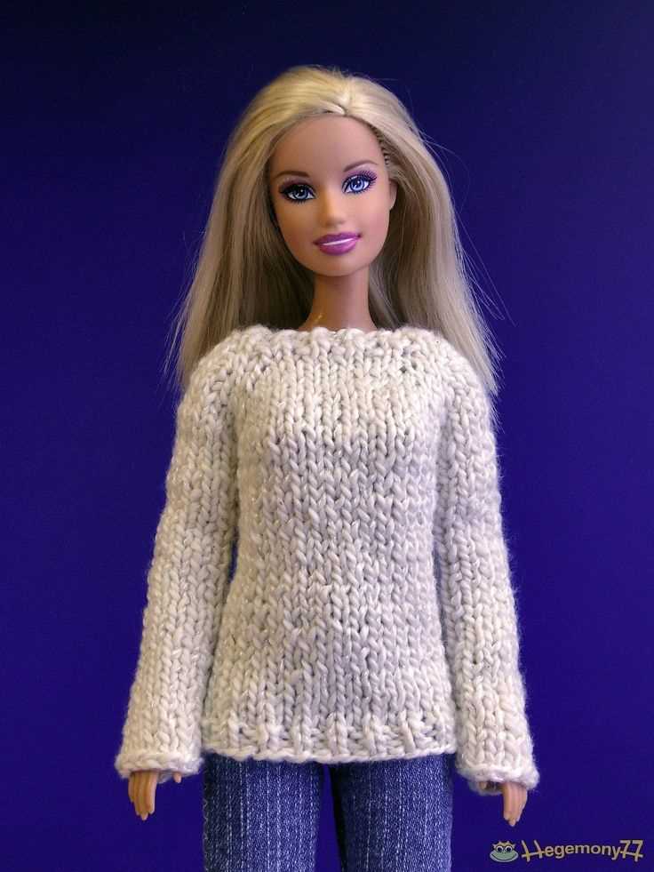 Barbie knitted sweater pattern