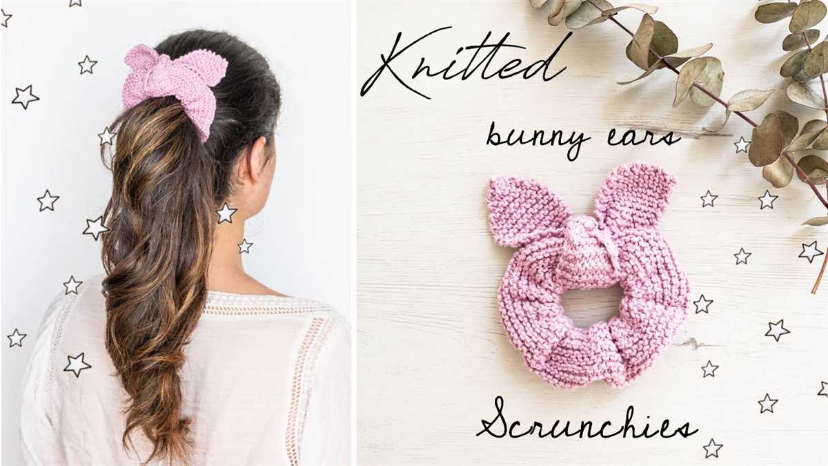 Knit bunny ears pattern