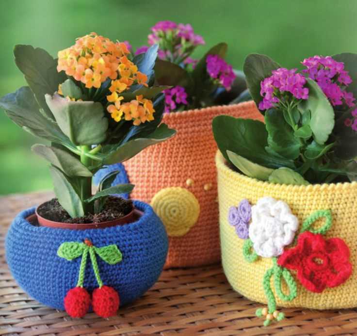 Knit plant hanger free pattern