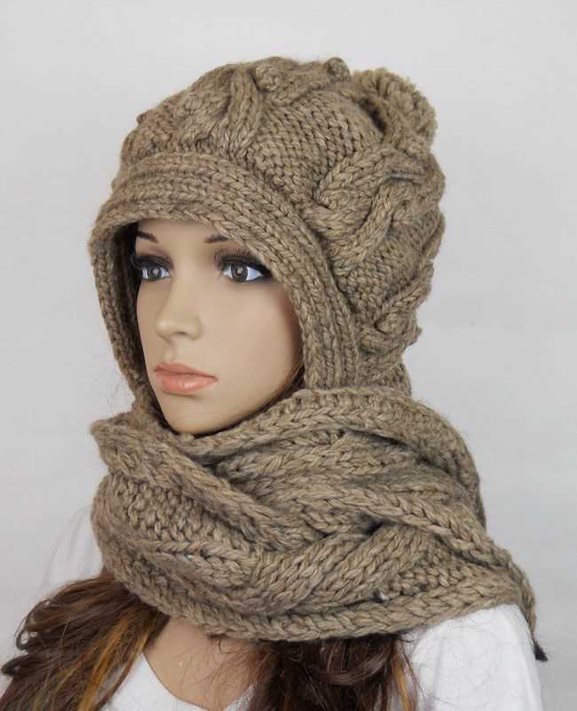 Knitted hat and scarf patterns