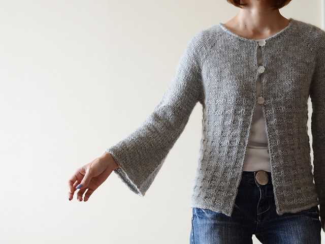 Free easy knit cardigan sweater patterns