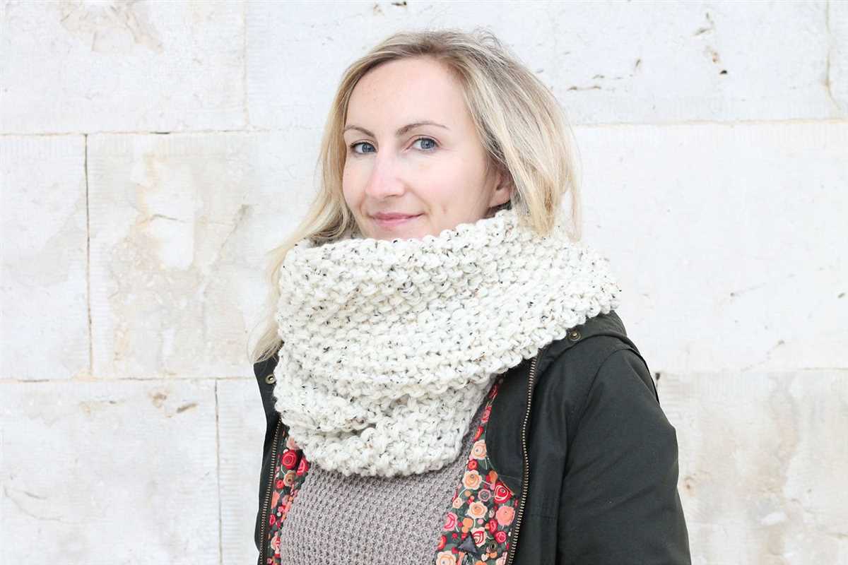 Infinity scarf knitting pattern seed stitch