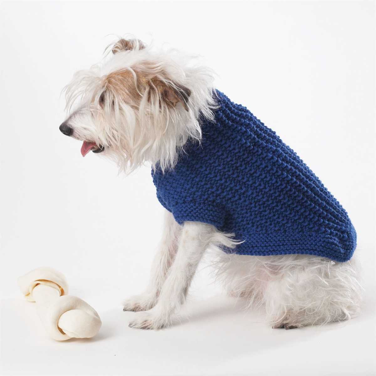 Free knitting pattern for large dog sweater