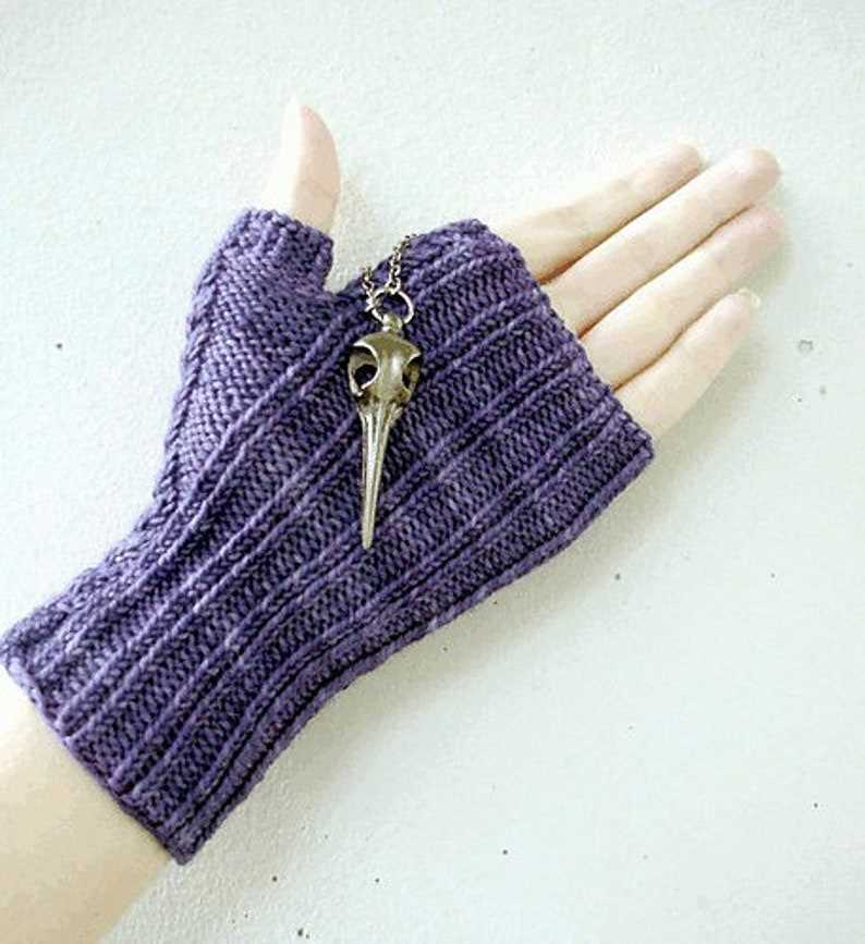 Fingerless gloves knitting pattern two needles