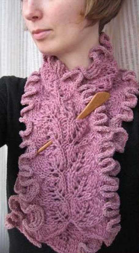 Frilly scarf patterns to knit