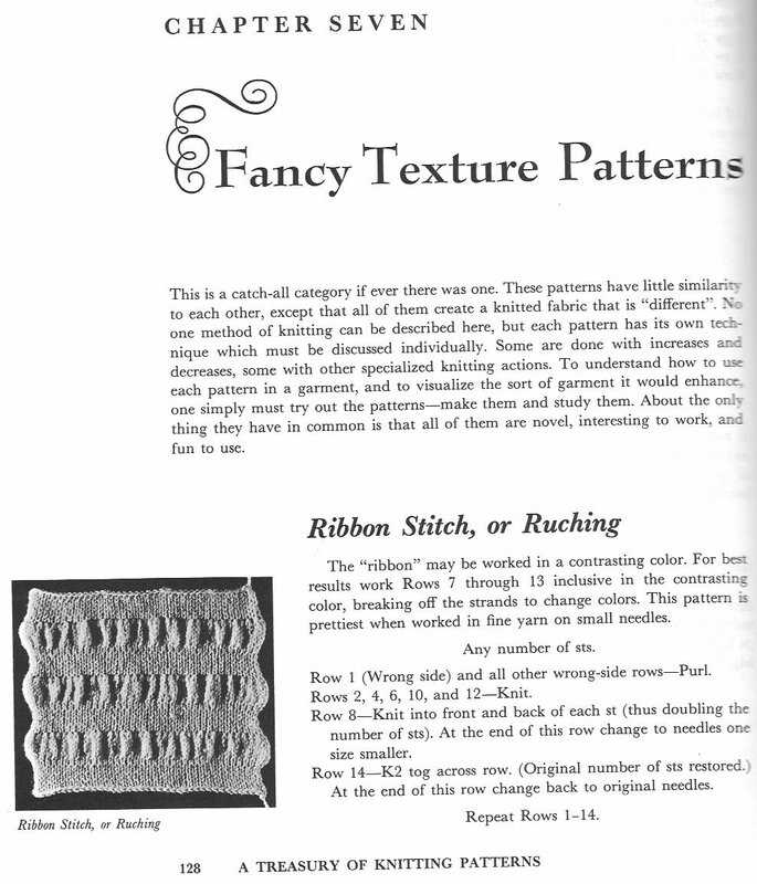 Barbara walker treasury of knitting patterns