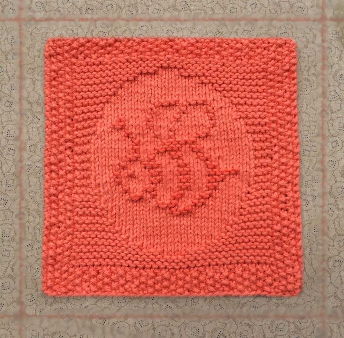 Knitting pattern for cotton dishcloth