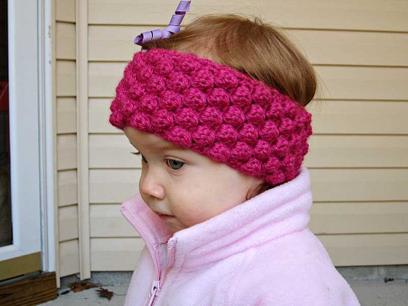 Loom knit ear warmer pattern