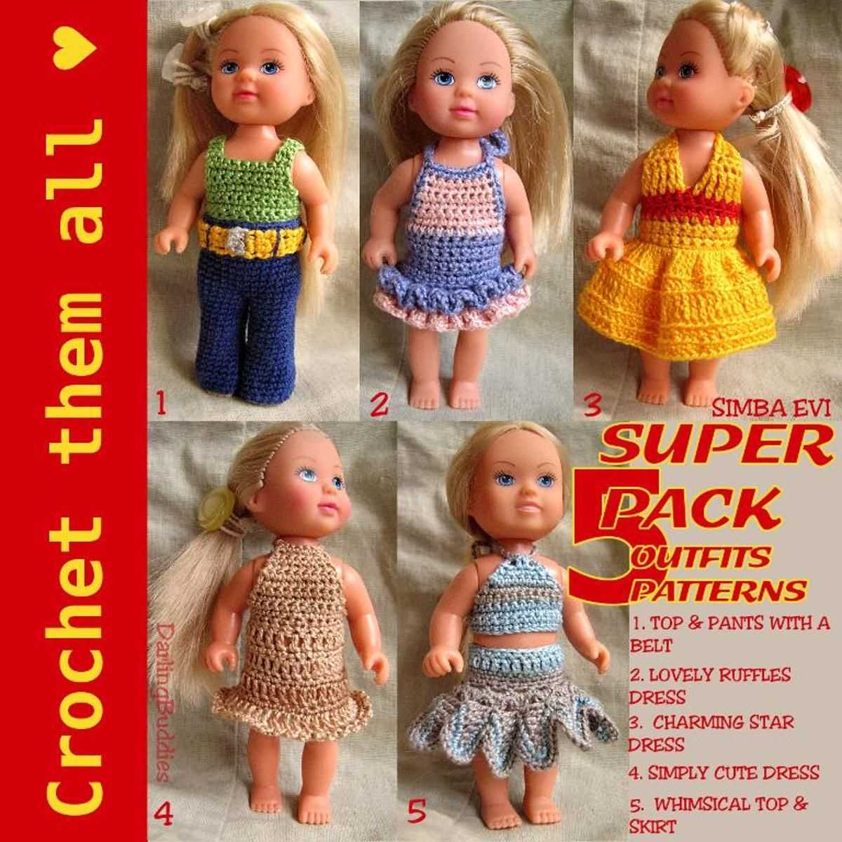 12 inch doll knitting patterns free