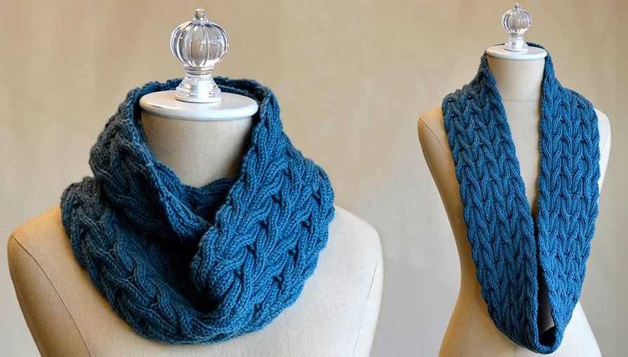 Cable knit snood pattern