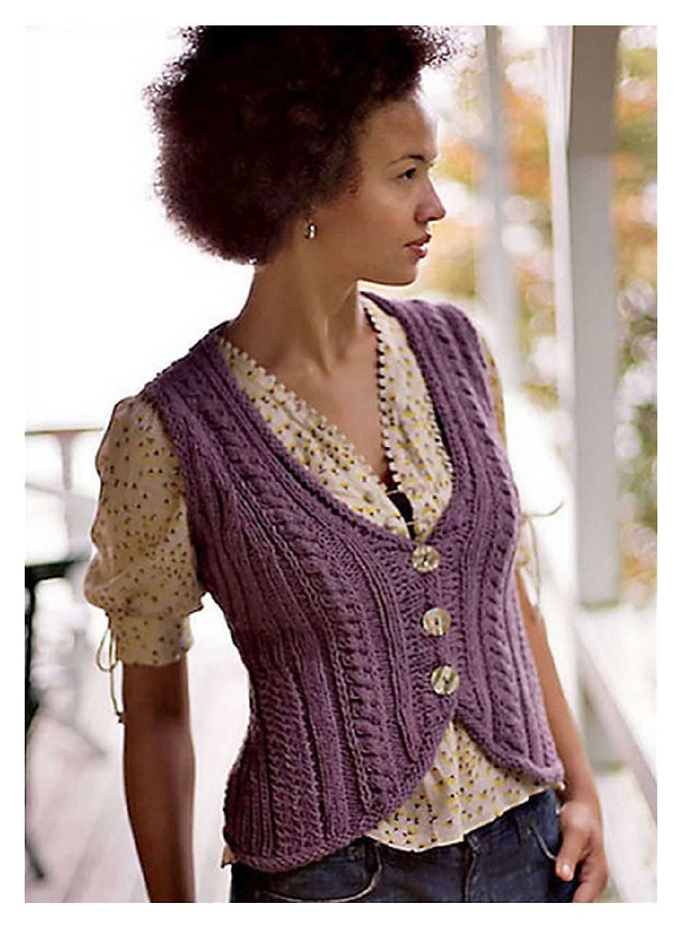 Knitted waistcoat patterns for ladies