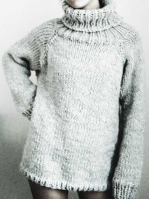 Super bulky knit sweater pattern