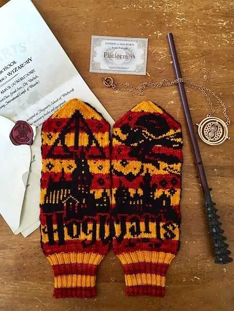 Harry potter scarf bookmark knitting pattern