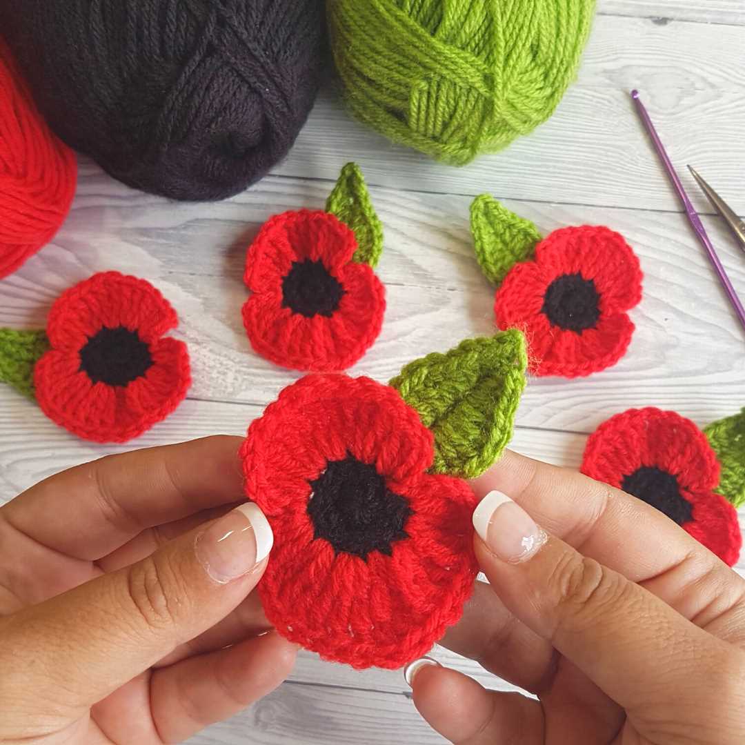 Easy knitted poppy patterns