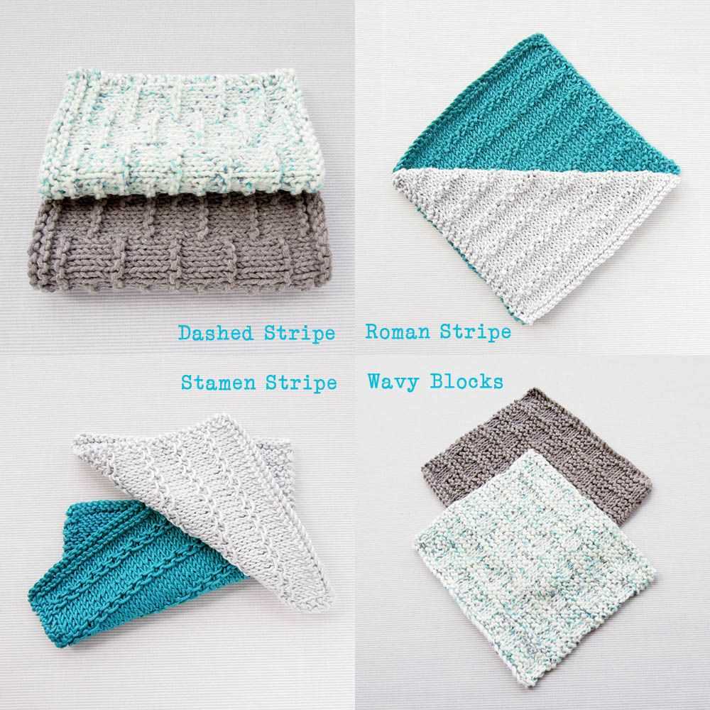 How to knit dishcloths free patterns