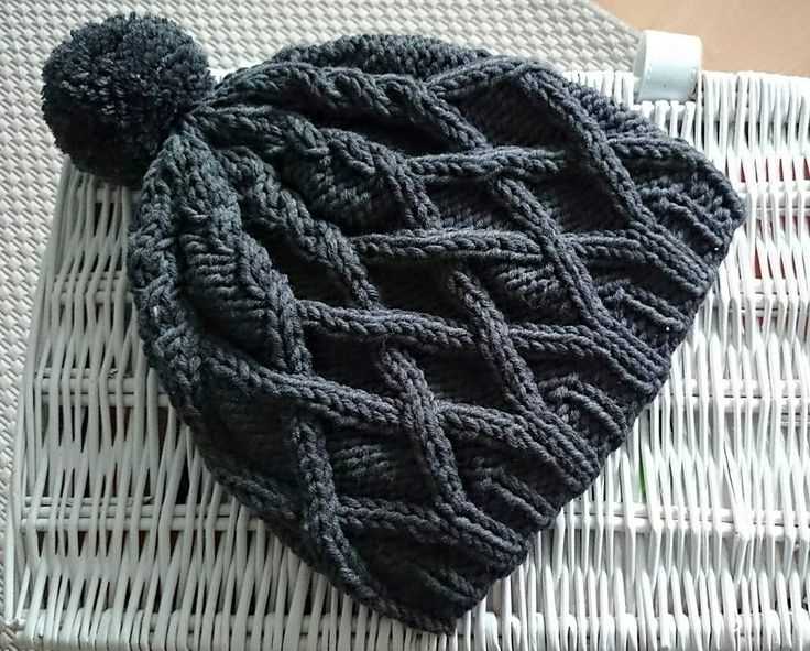 Free knitting pattern for cable hat