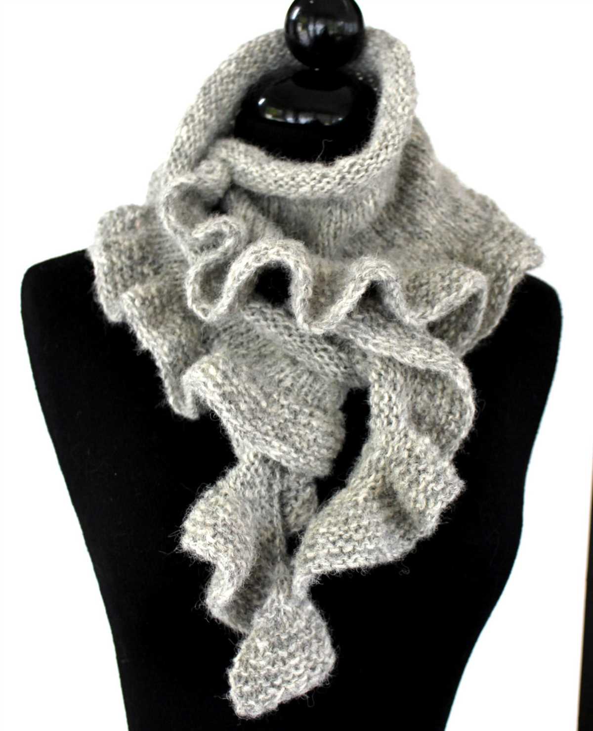 Wave scarf knitting pattern