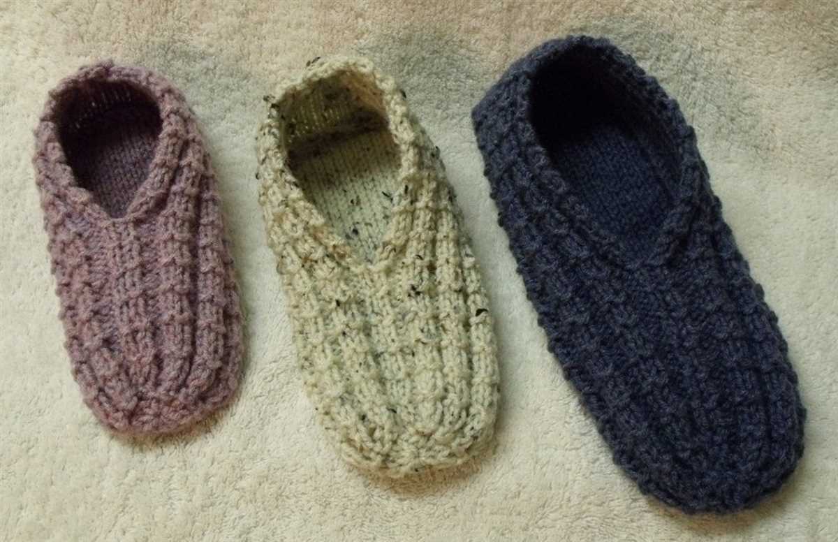 Slipper knit pattern